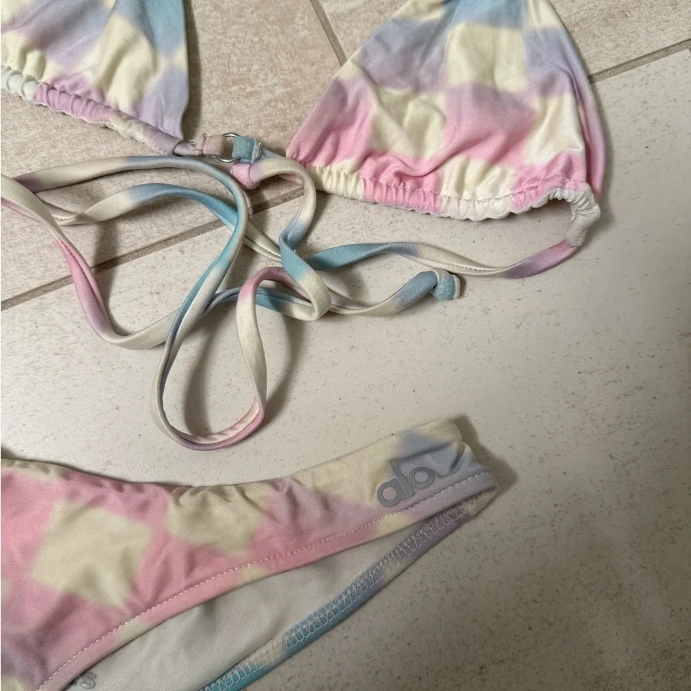 Frankie’s Bikinis x Alo Checkered Bikini Set